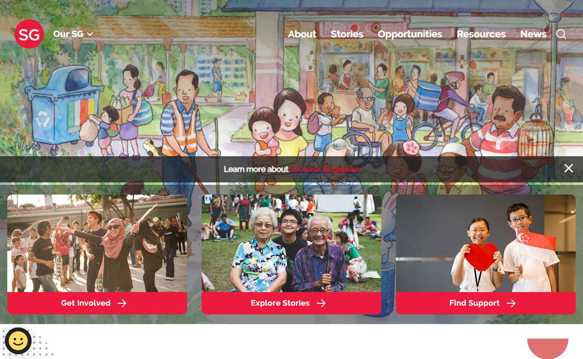 Build Singapore Together Through Your Passions, Ideas and Actions - Our SG