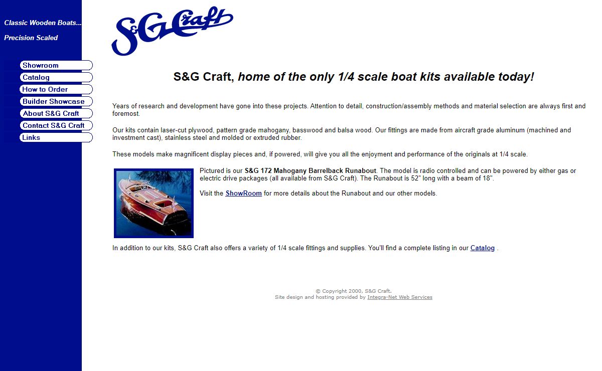 S&G Craft - Quarter Scale Classic Mahogany R/C Boat Kits