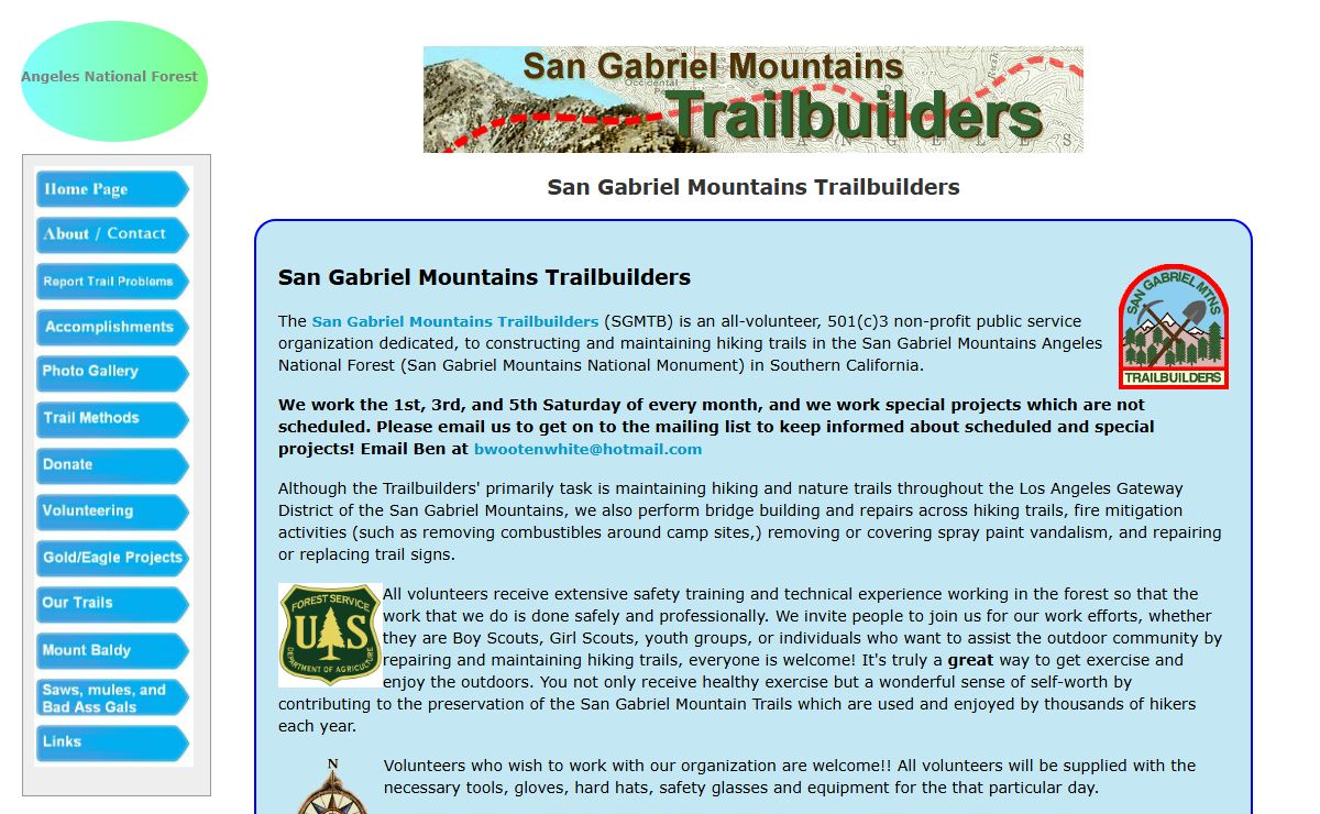 San Gabriel Mountains Trailbuilders