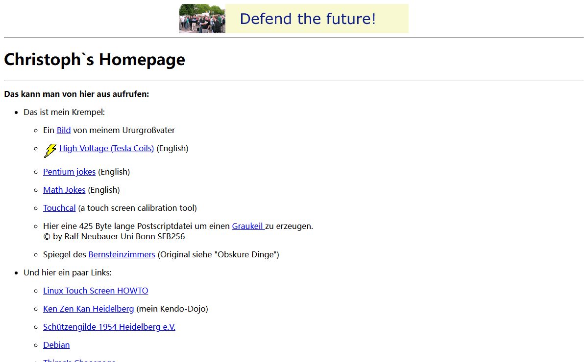 Christoph`s Homepage