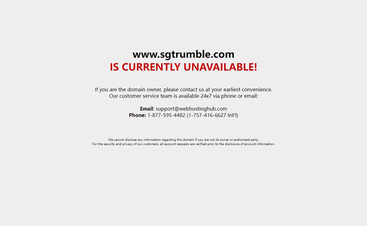 Web Hosting Hub | Domain Unavailable