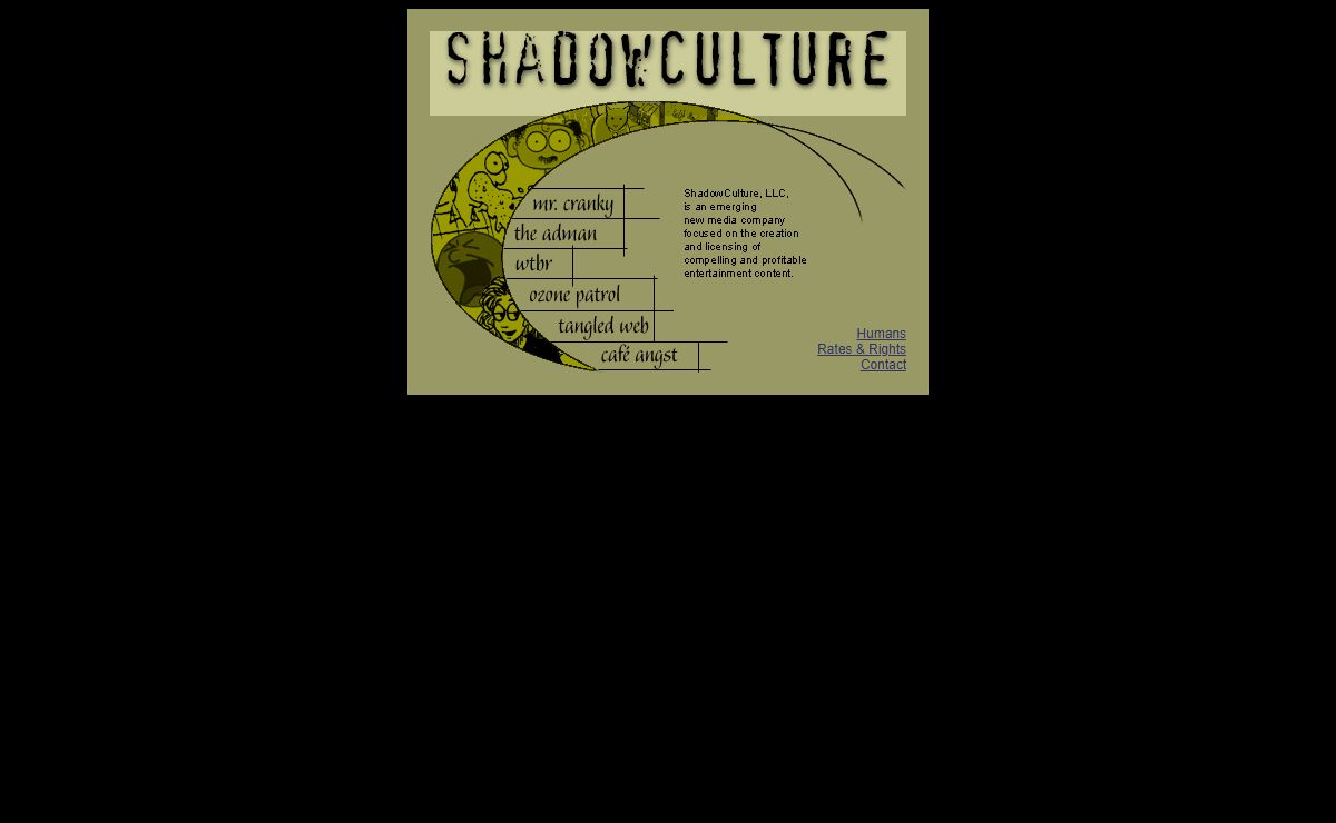 ShadowCulture -- Web comics, Web entertainment, Web comics, Web features and yet more Web comics