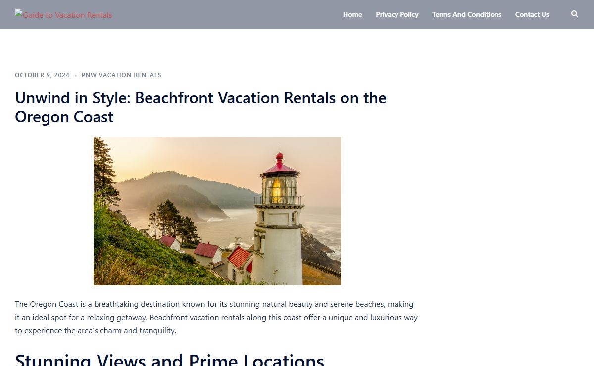 Guide to Vacation Rentals