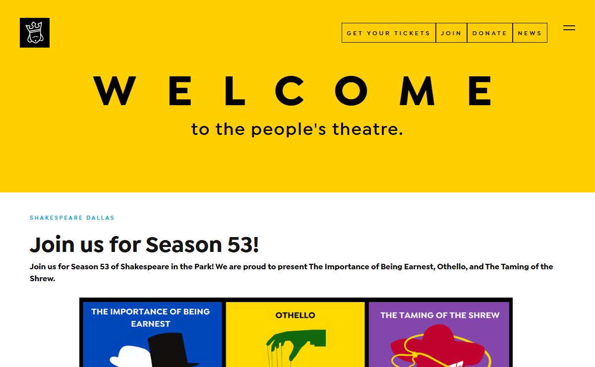 Shakespeare Dallas: Shakespeare in the Park