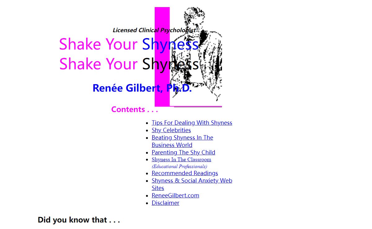 Shake Your Shyness