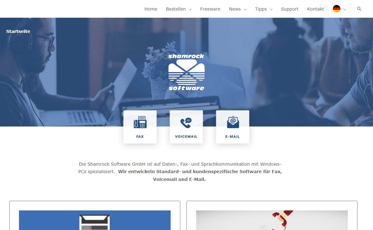 Shamrock Software GmbH - Fax-Server und Anrufbeantworter