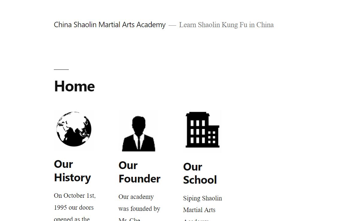 China Shaolin Martial Arts Academy – Learn Shaolin Kung Fu in China