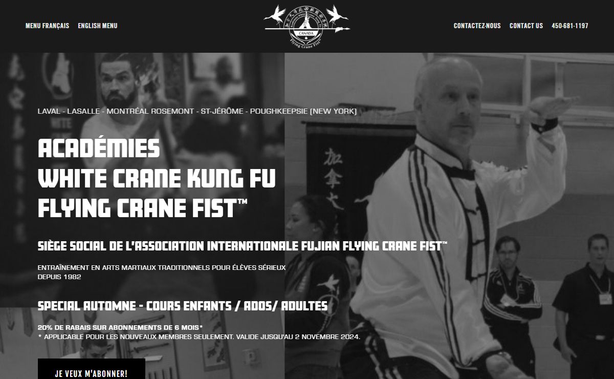 White Crane Kung Fu Academies - Laval / Montreal