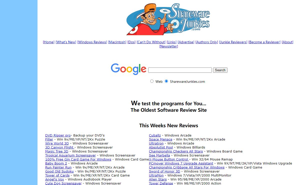 The Oldest Software Review Site