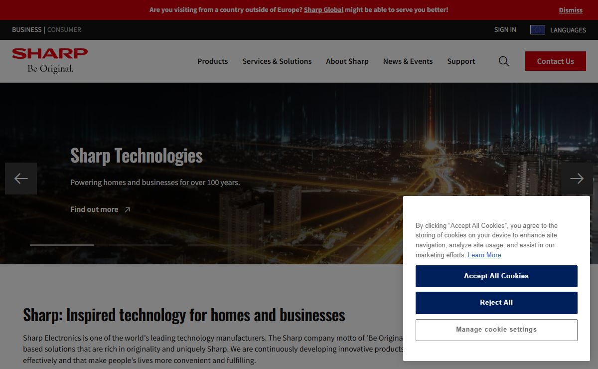 Sharp for Business | EU