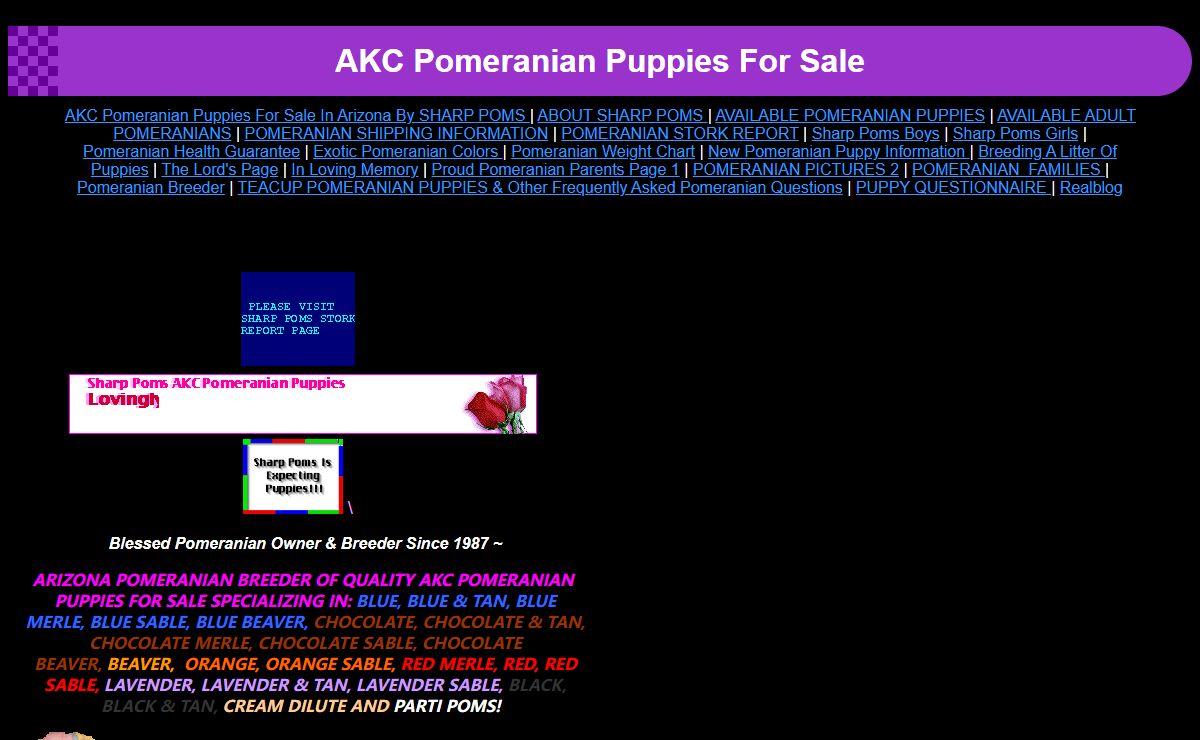 AKC Pomeranian Puppies For Sale In Arizona By SHARP POMS