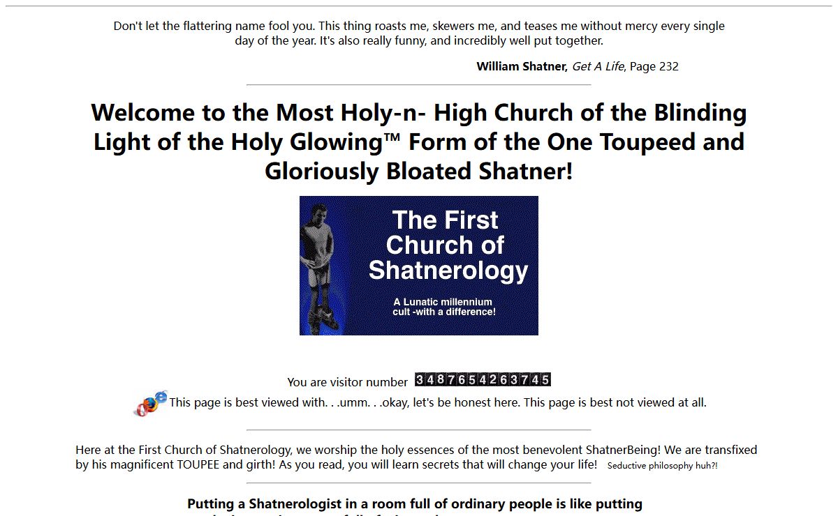 The First Church of Shatnerology!
