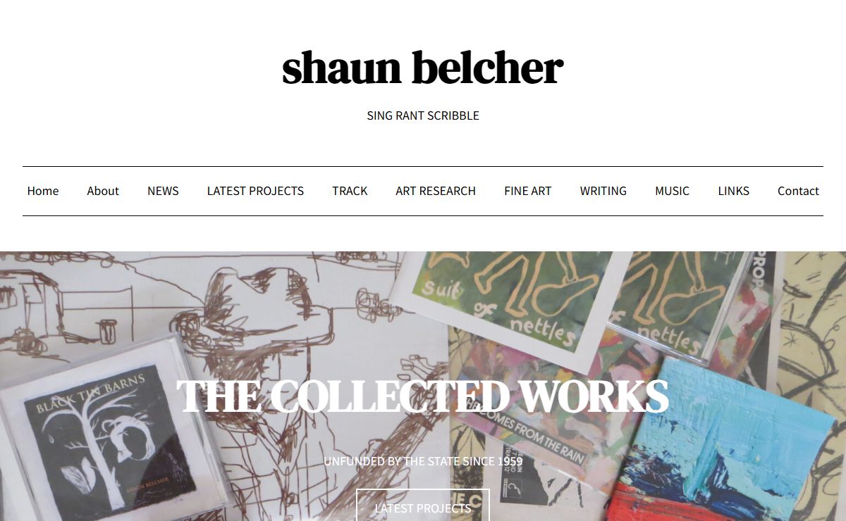 shaun belcher – SING RANT SCRIBBLE