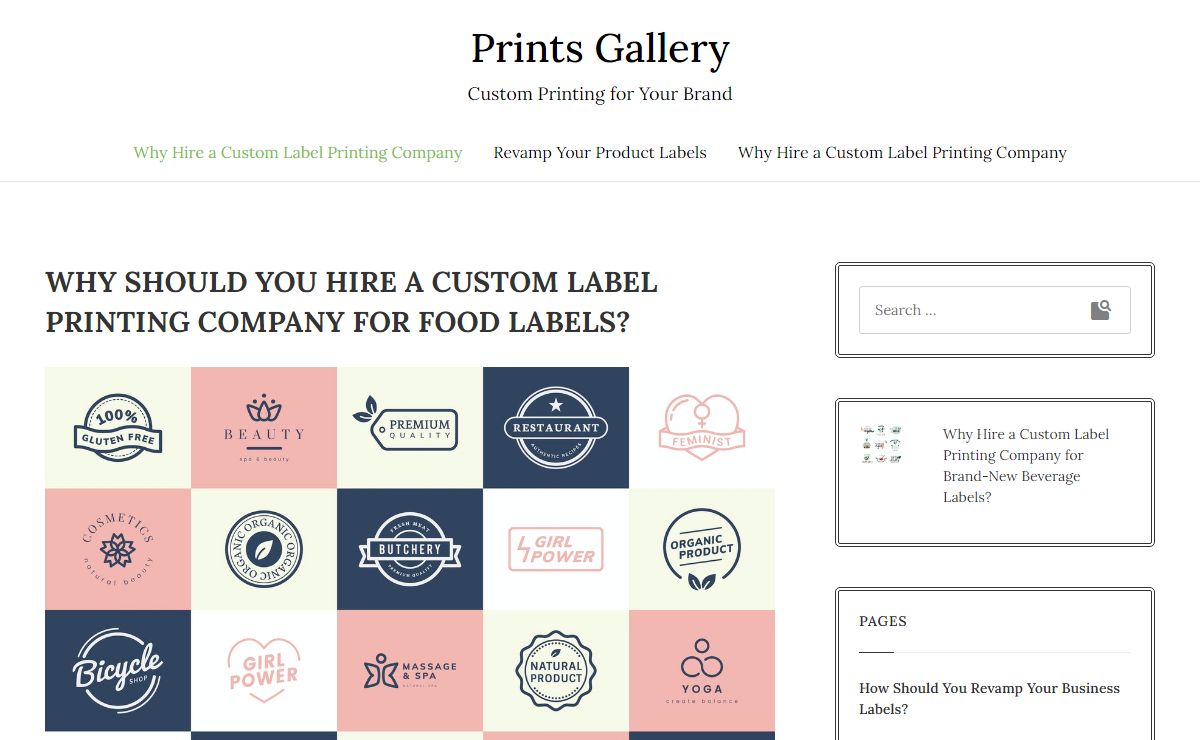 Prints Gallery – Custom Printing for Your Brand