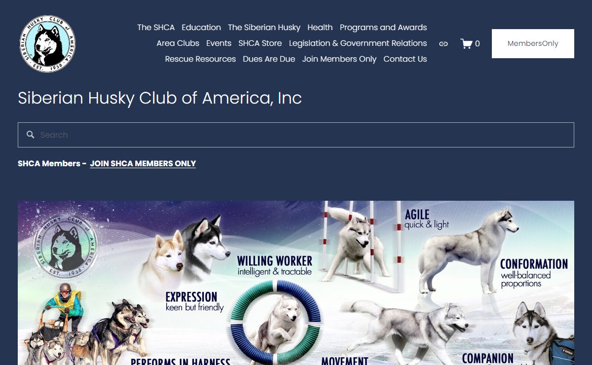 Siberian Husky Club of America, Inc-Home