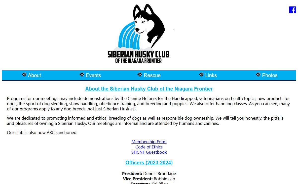 Siberian Husky Club of the Niagara Frontier