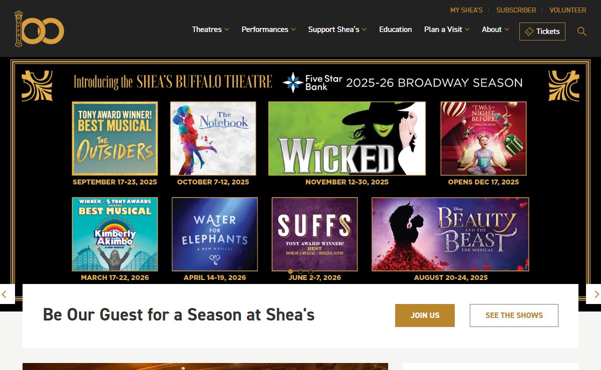 Homepage - Shea's Performing Arts Center