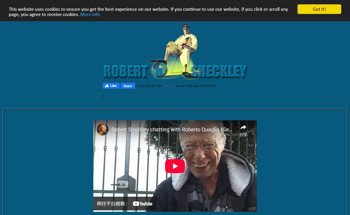 The Robert Sheckley official homepage