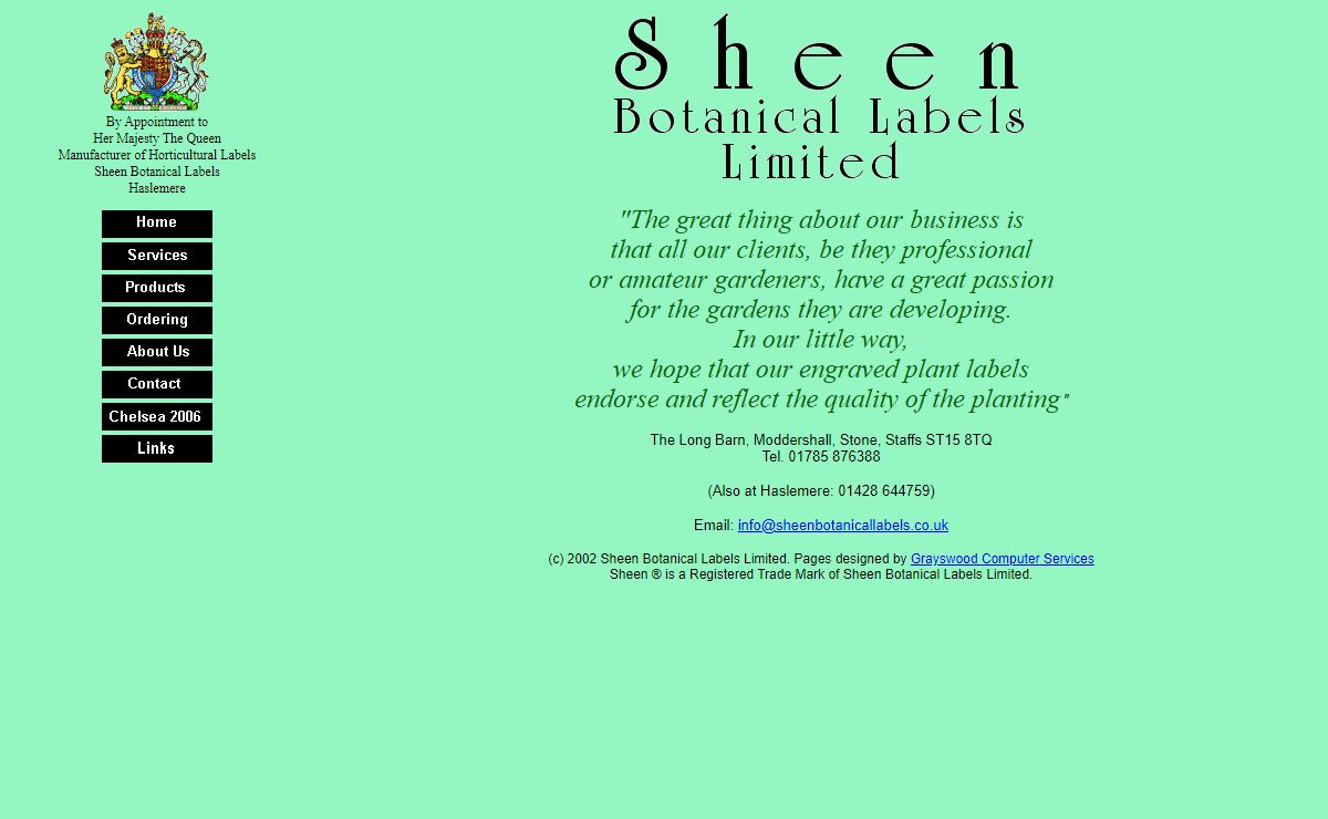 Sheen Botanical Labels Limited