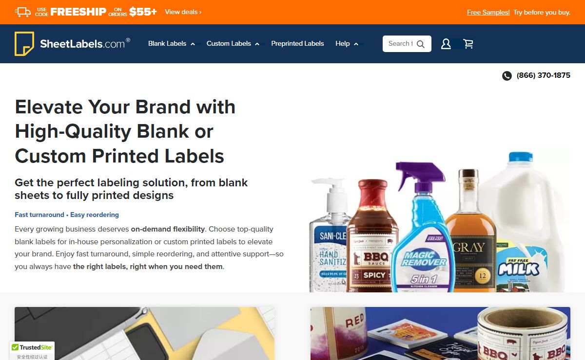 Labels Online - Blank & Printed, Stickers & More | SheetLabels.com