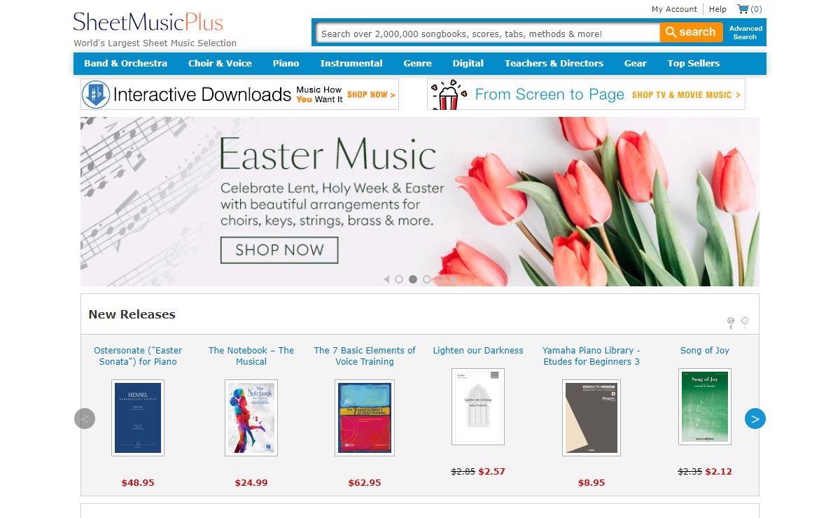 Sheet Music Plus: Over 2,000,000 Print & Digital Sheet Music Titles
