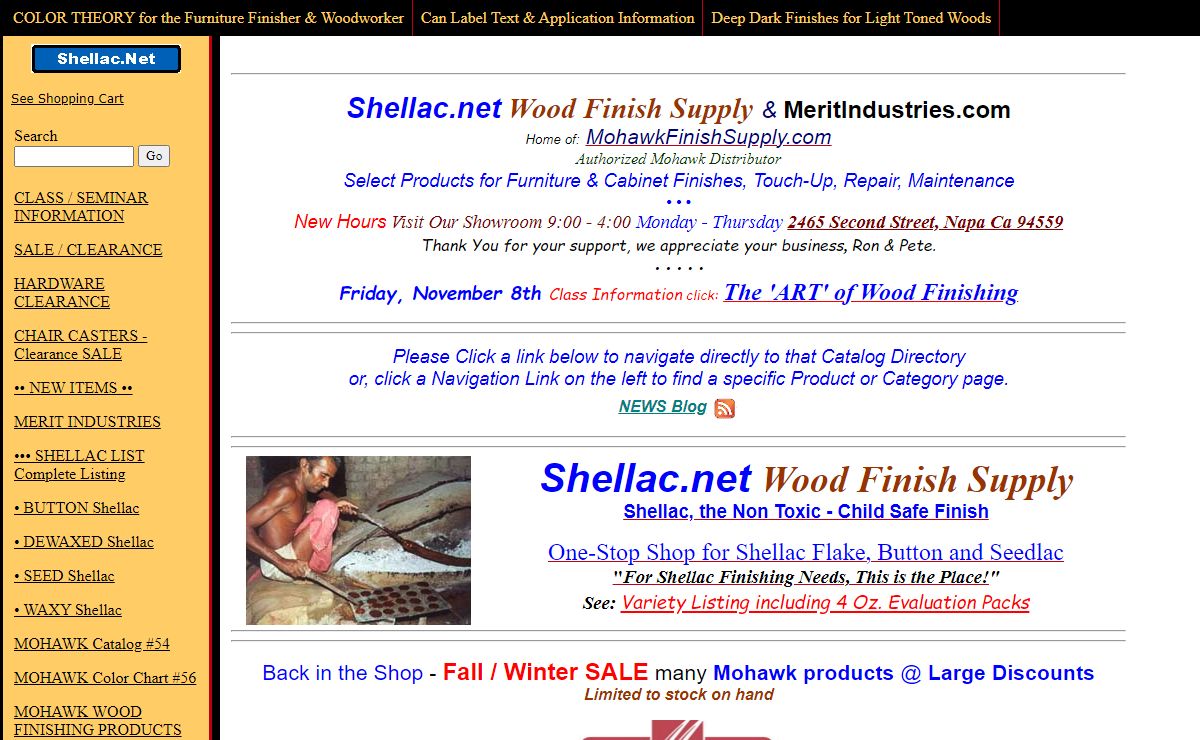 Wood Finish Supply / Shellac.net - MeritIndustries.com | Page 1 of 1