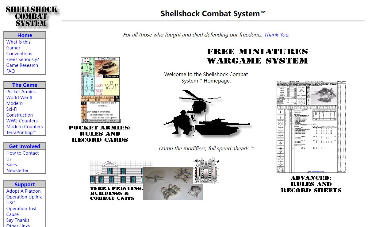 Shellshock Combat System Homepage