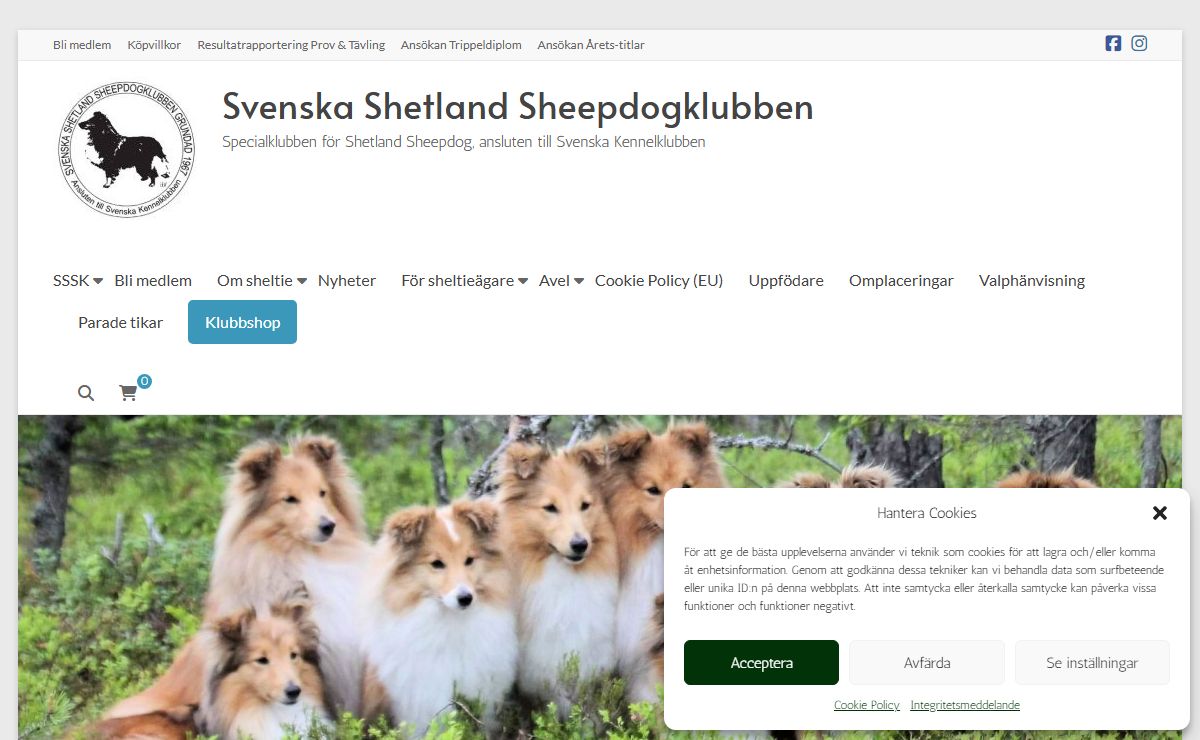 Svenska Shetland Sheepdogklubben – Specialklubben för Shetland Sheepdog, ansluten till Svenska Kennelklubben