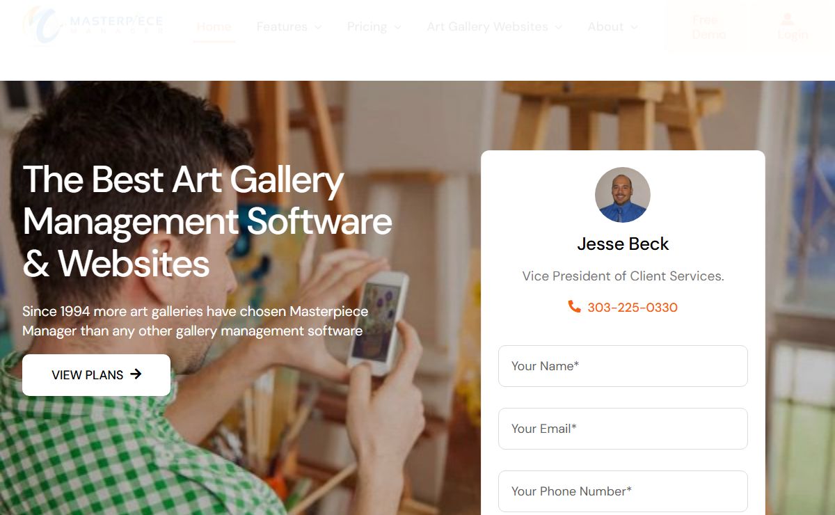 Masterpiece Manager Art Gallery Software and Web Site Solutions