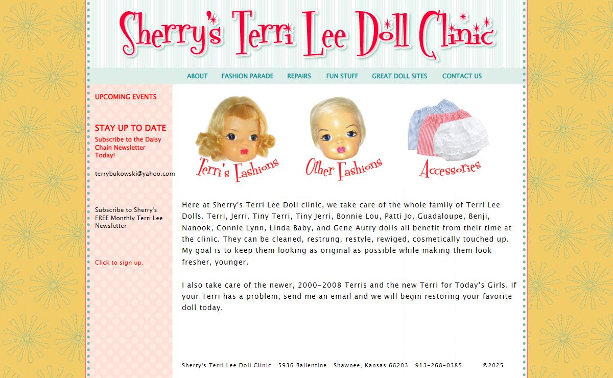 Sherry's Terri Lee Doll Clinic - Terri Lee Dolls, Terri Lee Dresses and Accessories