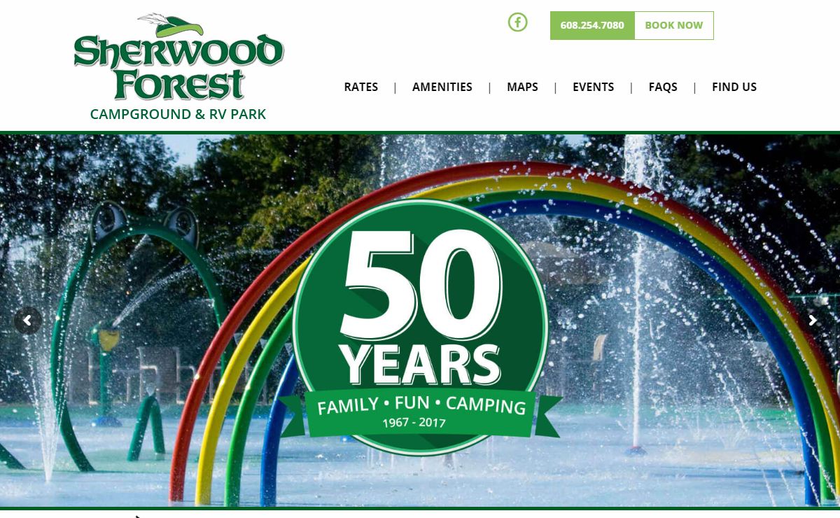 Sherwood Forest Camping and RV Park, Wisconsin Dells, Wisconsin