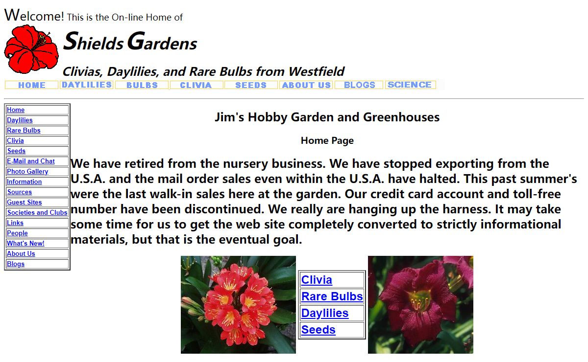 Shields Gardens Home Page