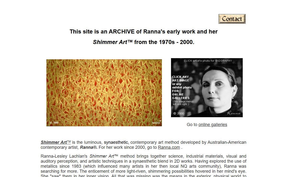 Ranna® : Shimmer Art™. [Dr Ranna-Lesley Lachlan (PhD Creative Arts)]