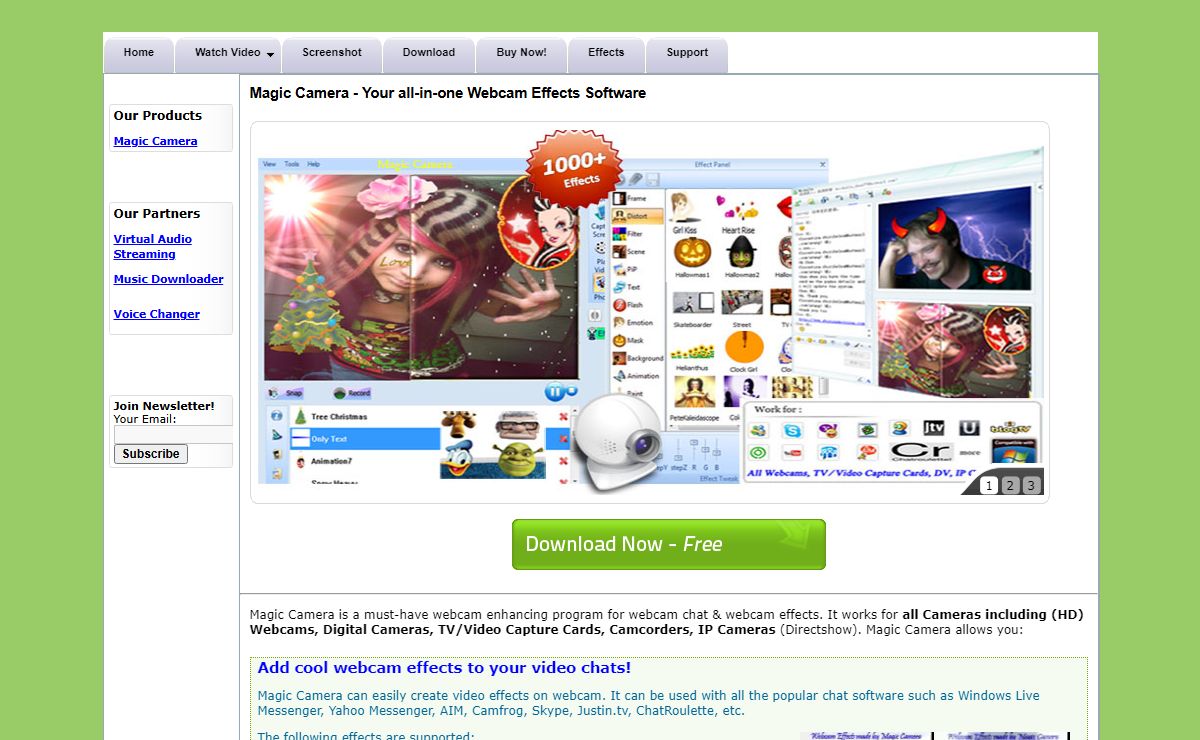 Magic Camera - Webcam Effects, fun Webcam Software