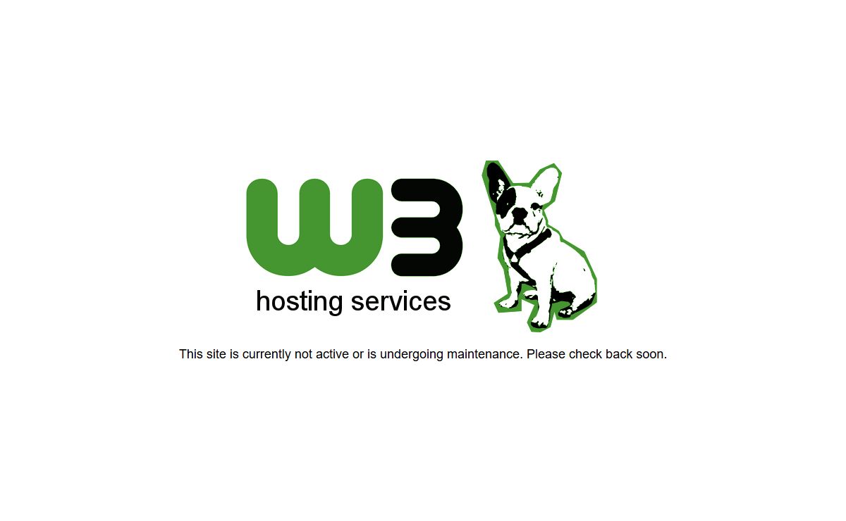 W3 Hosting Solutions -- Website Inactive