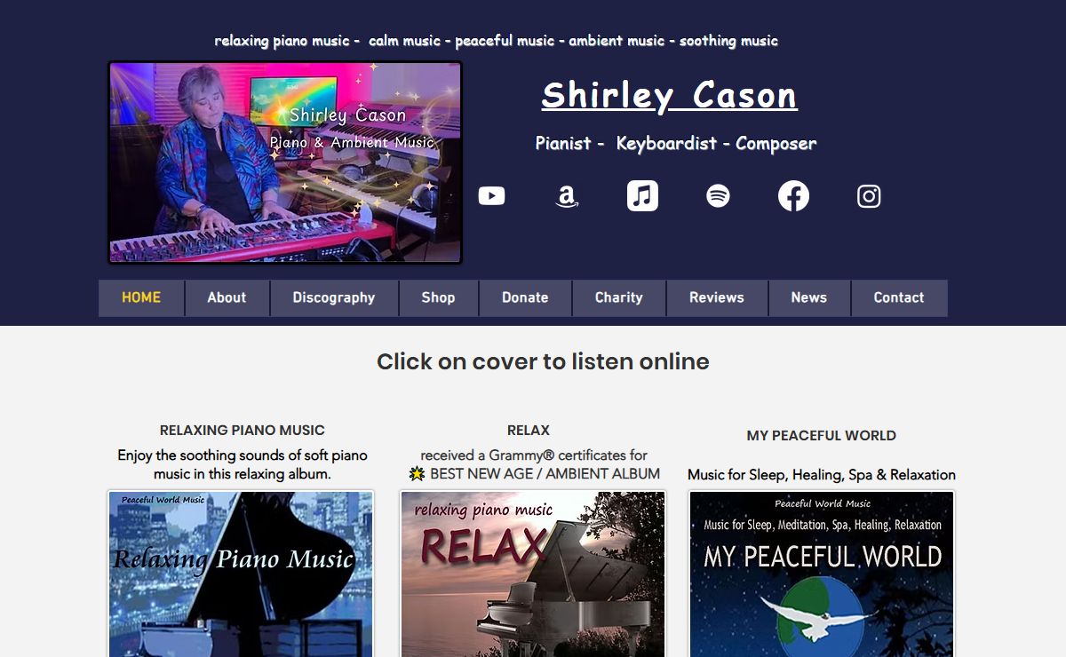 Shirley Cason | Relaxing Piano & Ambient Music for Peaceful Moments