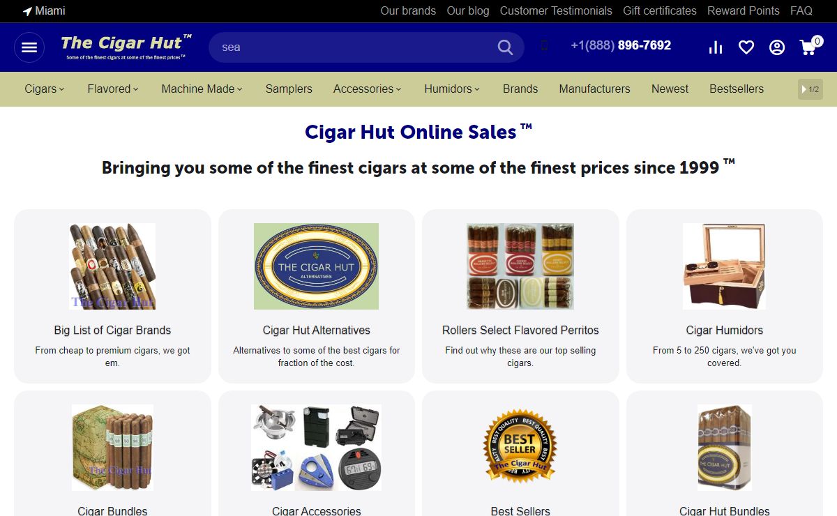 The Cigar Hut - Discount Cigars, Humidors, Accessories and More