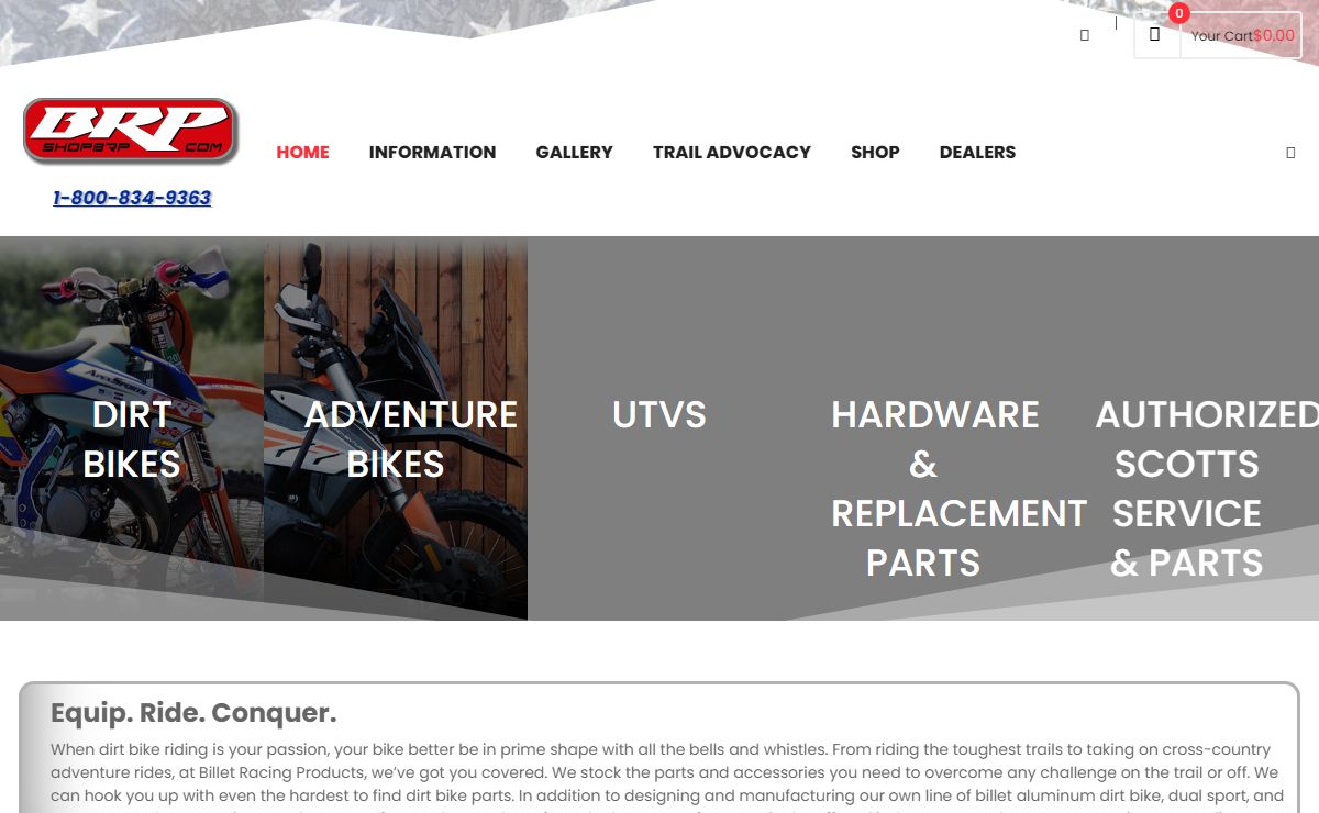 Shop BRP Aftermarket Billet Accessories for Dirt Bikes & UTVs