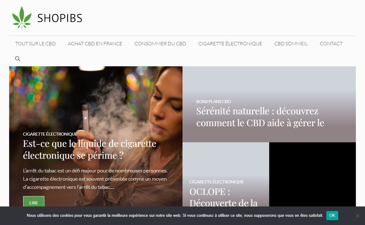 Shop IBS, les meilleurs produits à base de CBD en France