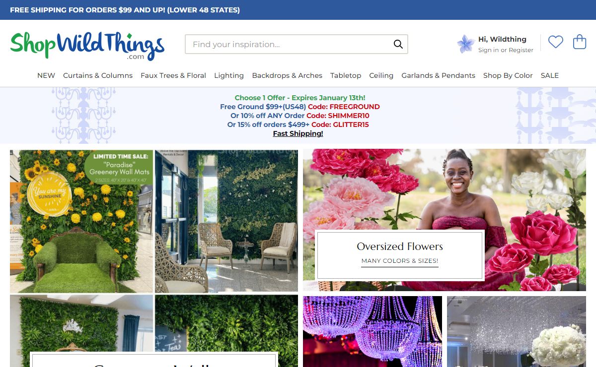 Affordable Party Supply & Event Decor Solutions | ShopWildThings