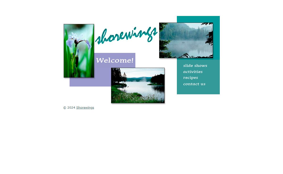 Shorewings: Welcome to our new site, Enjoy!