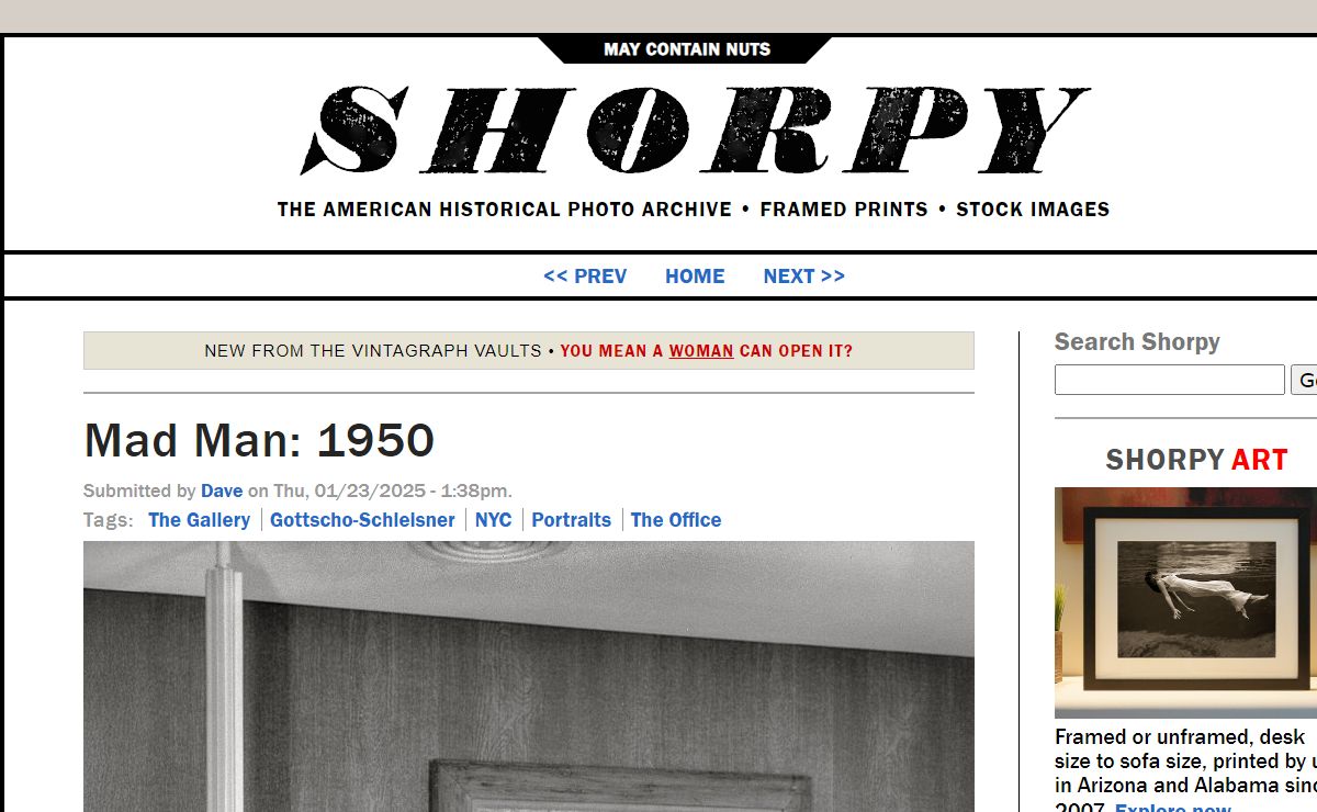 Shorpy Old Photos | Framed Prints | Vintage Photographs