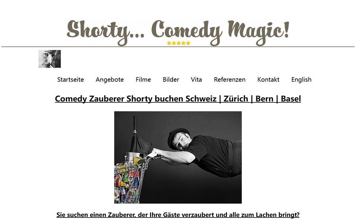 Comedy Zauberer buchen Schweiz | Zürich | Bern | Basel - zu fairen Preisen