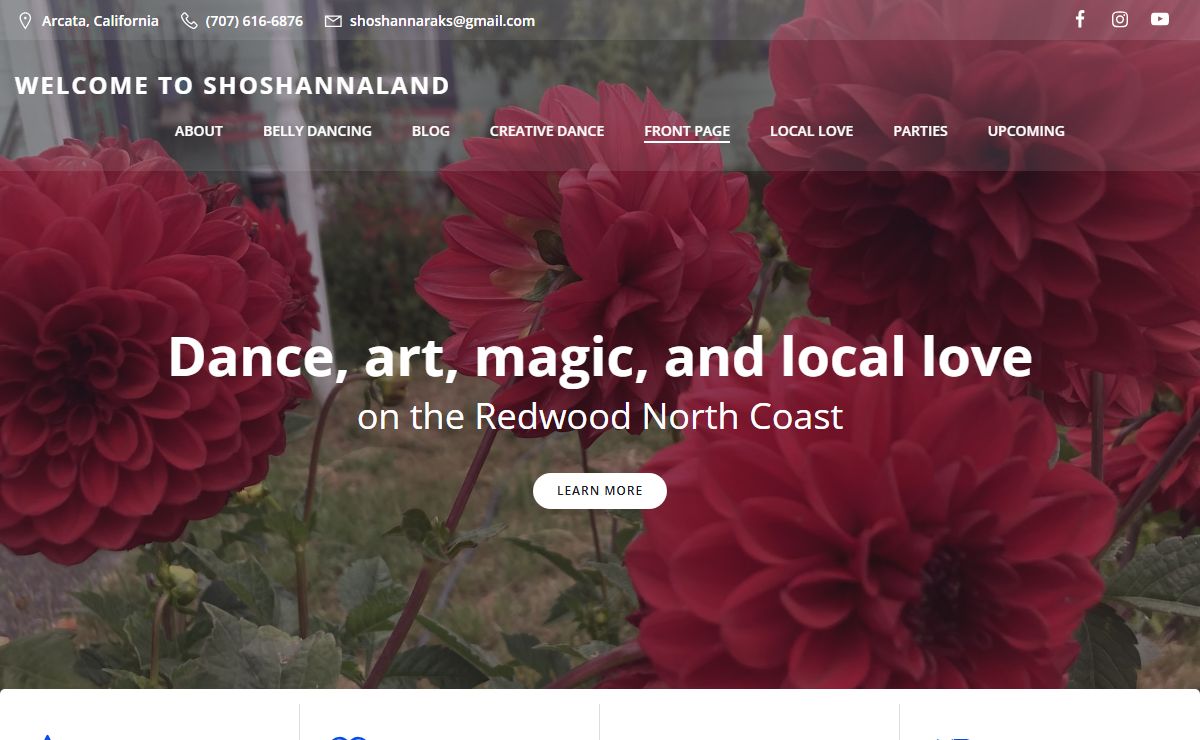 Welcome to Shoshannaland – Dance, art, books, and magic on the Redwood Coast