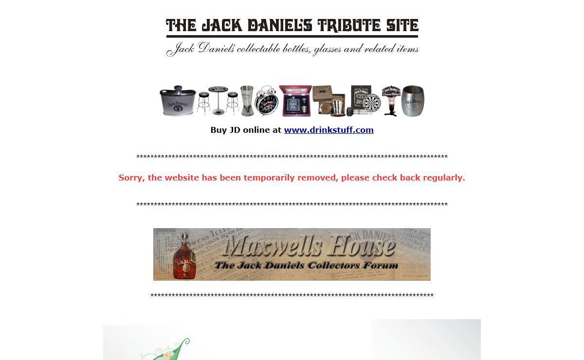 The Jack Daniels Tribute Site - shotglass.co.uk by Steve Lydon