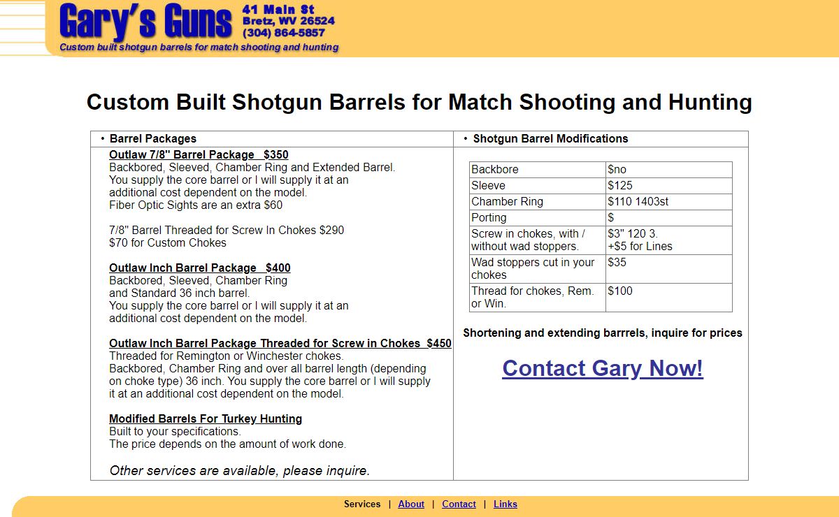 Custom Built Shotgun Barrels. Turkey Shoot Barrels, Match Shooting and Hunting.