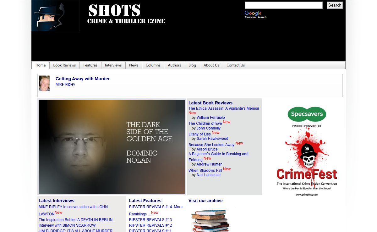 Crime and Thriller Fiction Shots Magazine