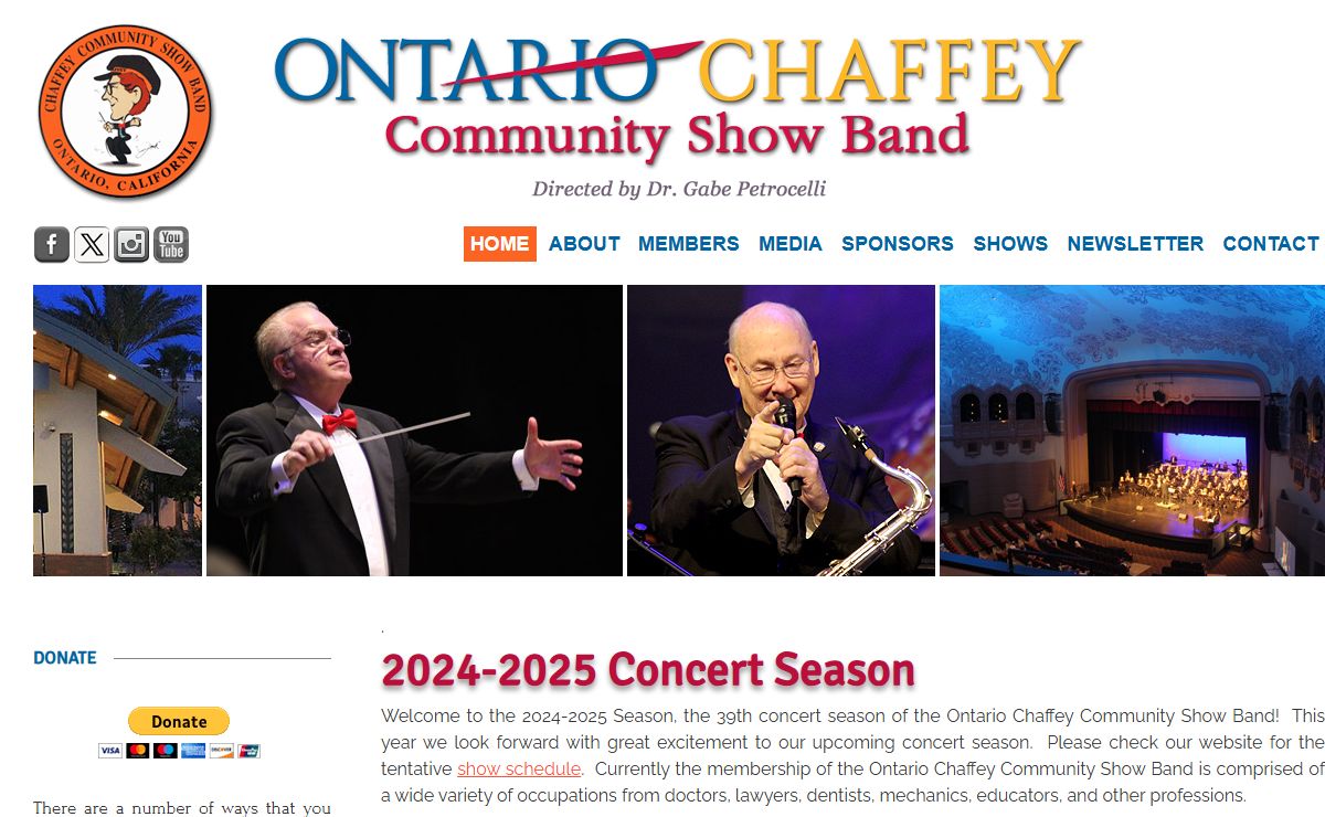 Ontario/Chaffey Community Show Band, Ontario, California