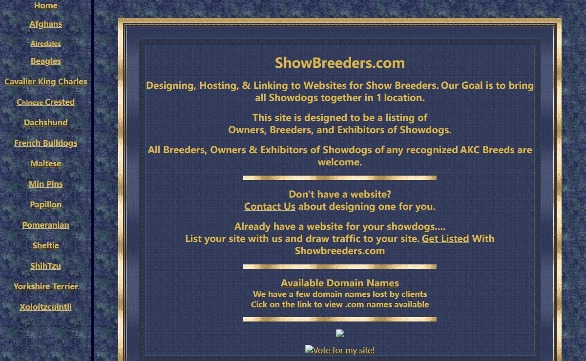 Welcome to Show Breeders