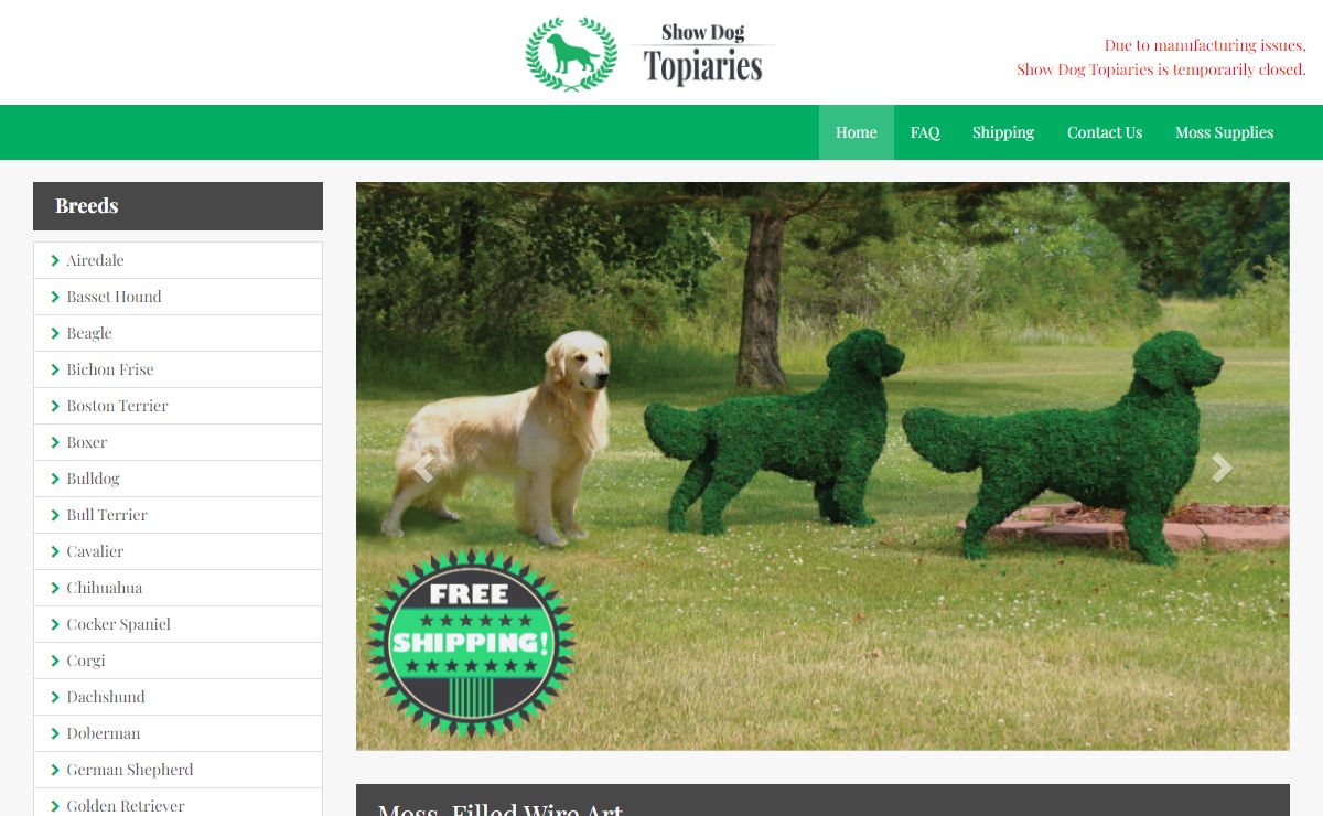Show Dog Topiaries